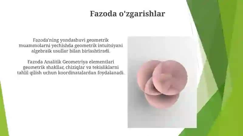Fazoda analitik geometriya elementlari 3