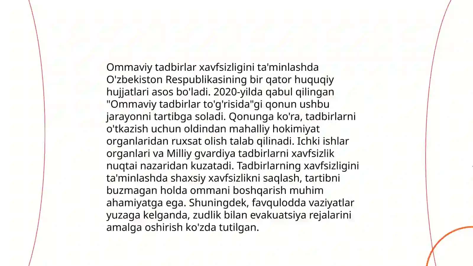 Fuqarolarning xavfsizligini taʼminlash chora tadbirlari 3