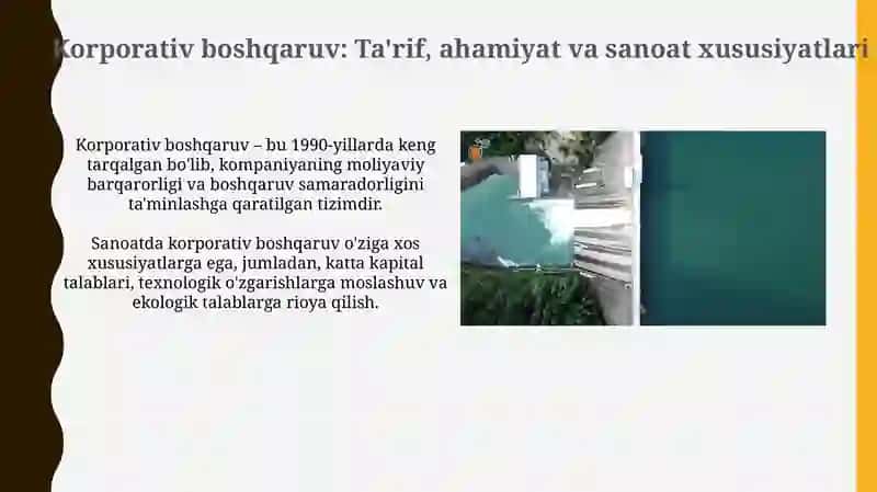 Korporativ boshqaruv: Ta'rif, ahamiyat va sanoat xususiyatlari 3