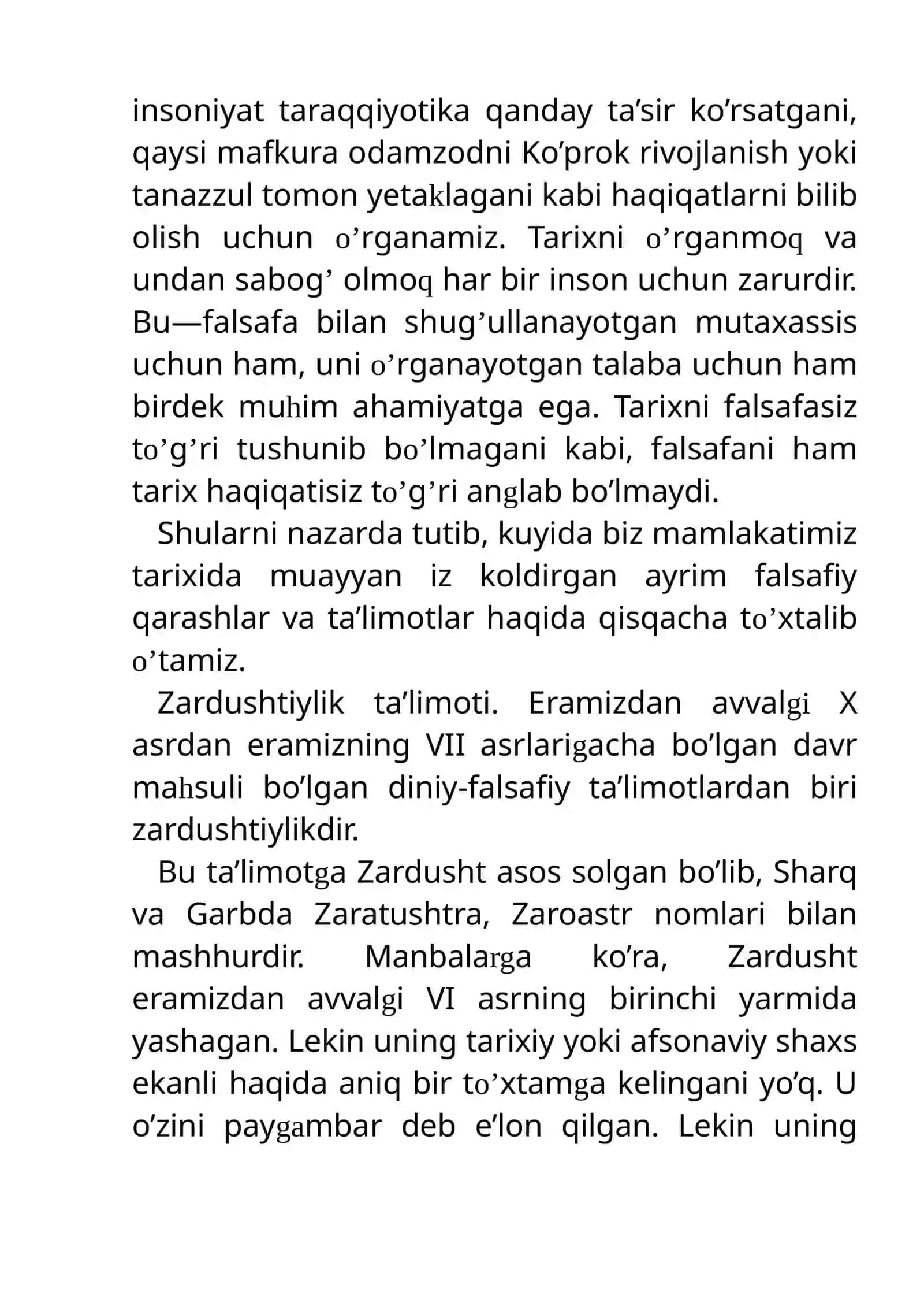 Markaziy Osiyodagi falsafiy fikrlar, uning jahon madaniyatida tutgan o’rni 3