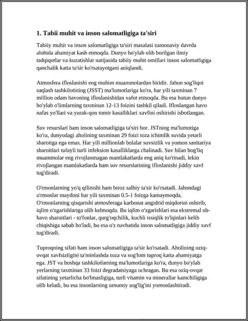 INSON VA EKOLOGIYA RIVOJLANISHINING TABIIY SHART-SHAROITLAR 3