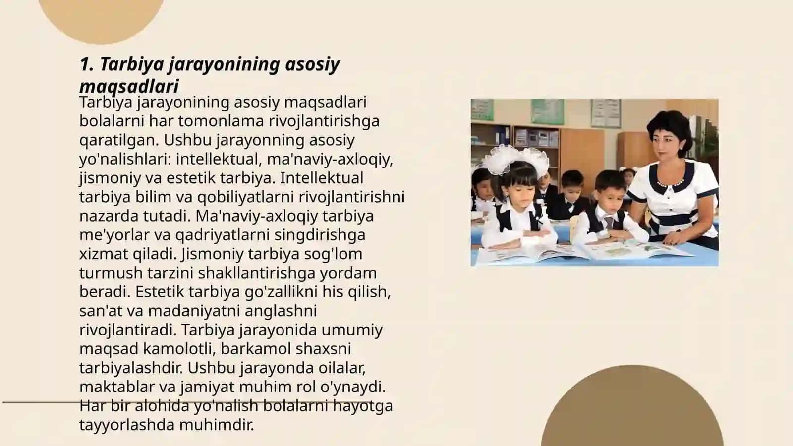 tarbiya jarayonining mohiyati va mazmuni 3