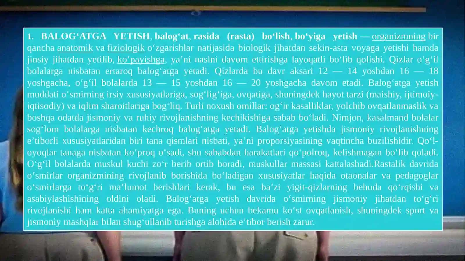 UYLANISH ODOBI 3