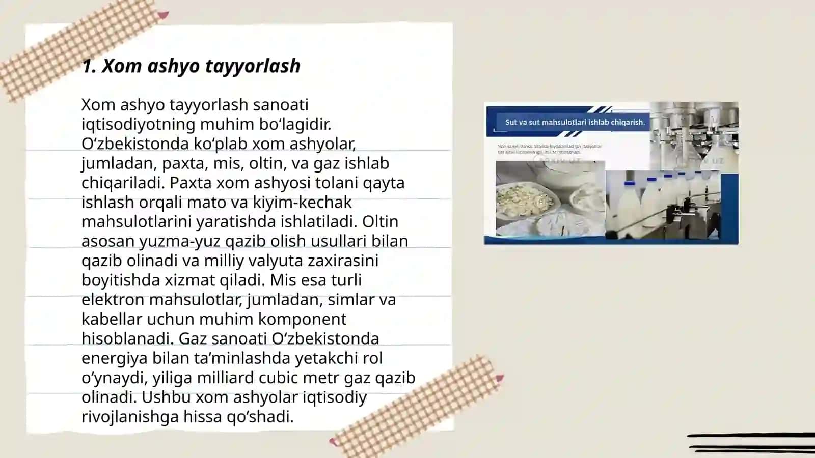 Non va sut mahsulotini qayta ishlash jarayonining boshlang'ich bosqichi bilan tanishish 3