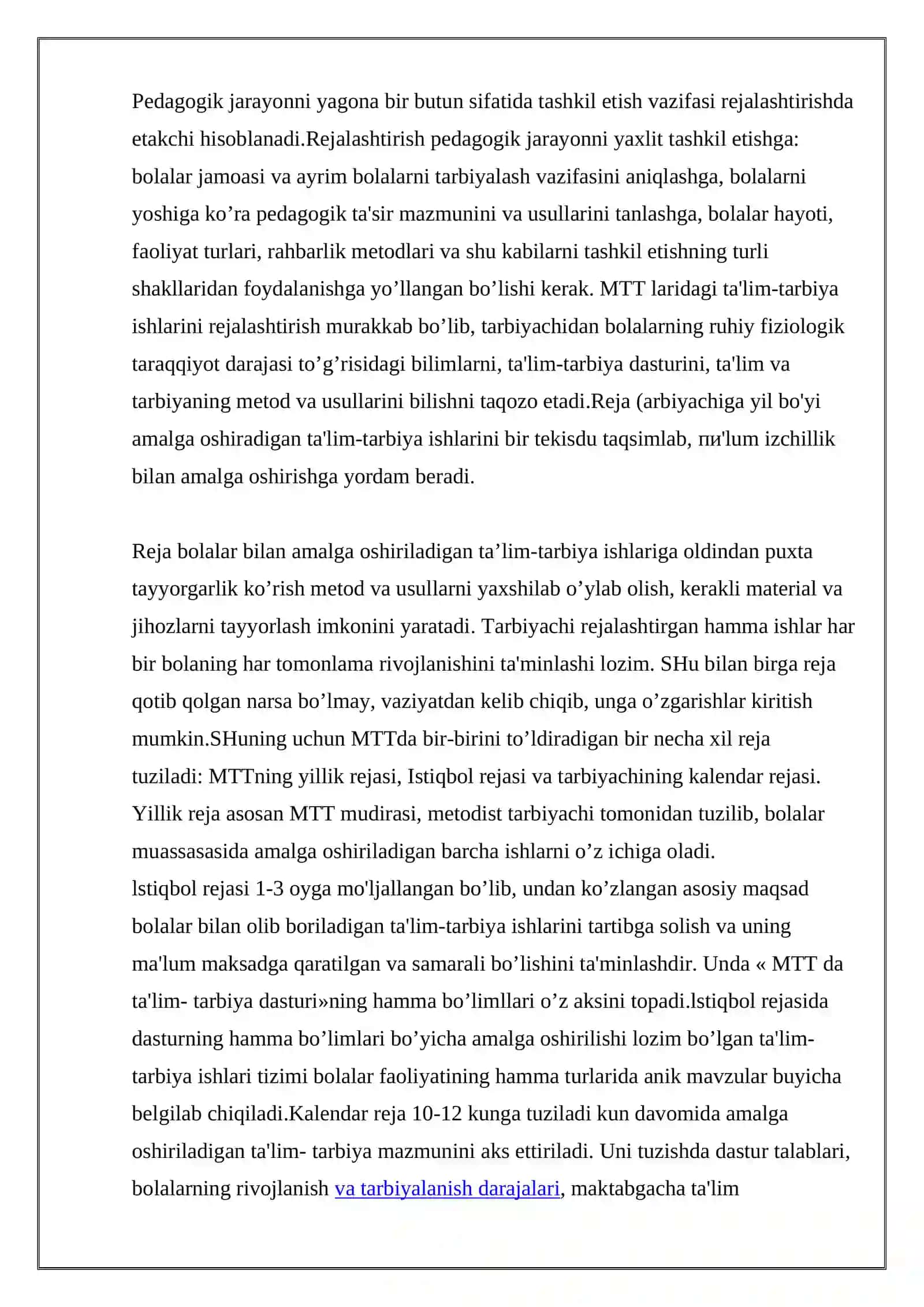 Ish Rejasini Tuzish Metodikasi 3