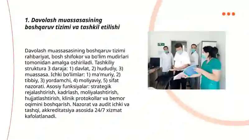 Davolash muassasalarining faoliyatini tashkil etish 3