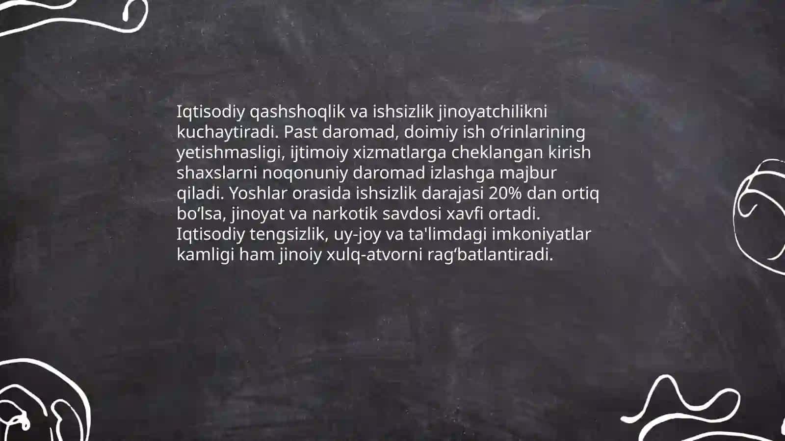 Jinoyatchilikning sabablari va sodir etilishiga imkon beradigan shart-sharoitlar 3
