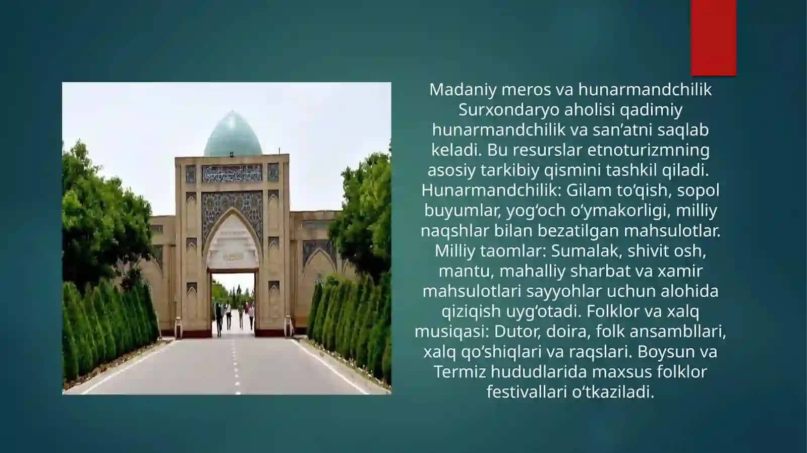 Surxondaryoda etnoturizm va kreativ faoliyat 3