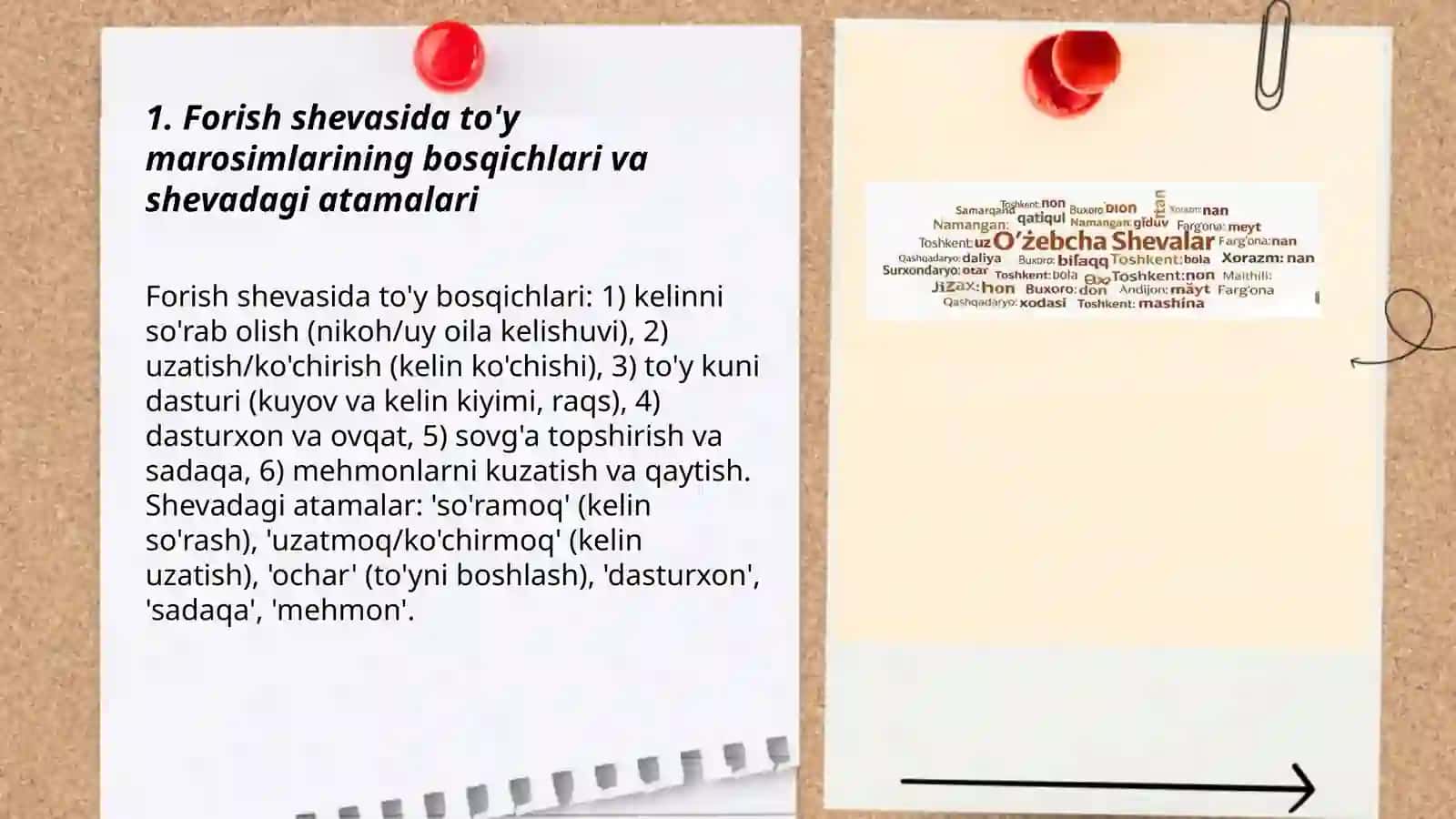 Jizzax viloyati Forish tumani shevasi 3