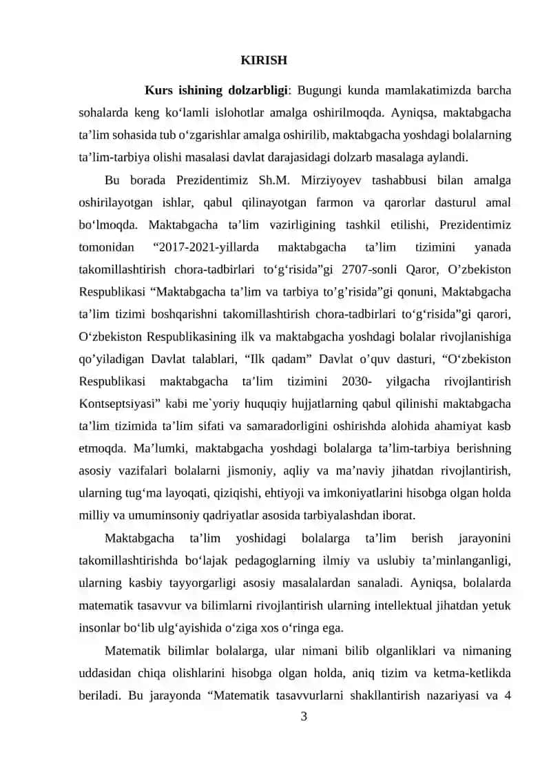 "Ilk yoshdagi bolalarning predmetlar miqdorini idrok qilishning pedagogik- psixologik asoslari" 3