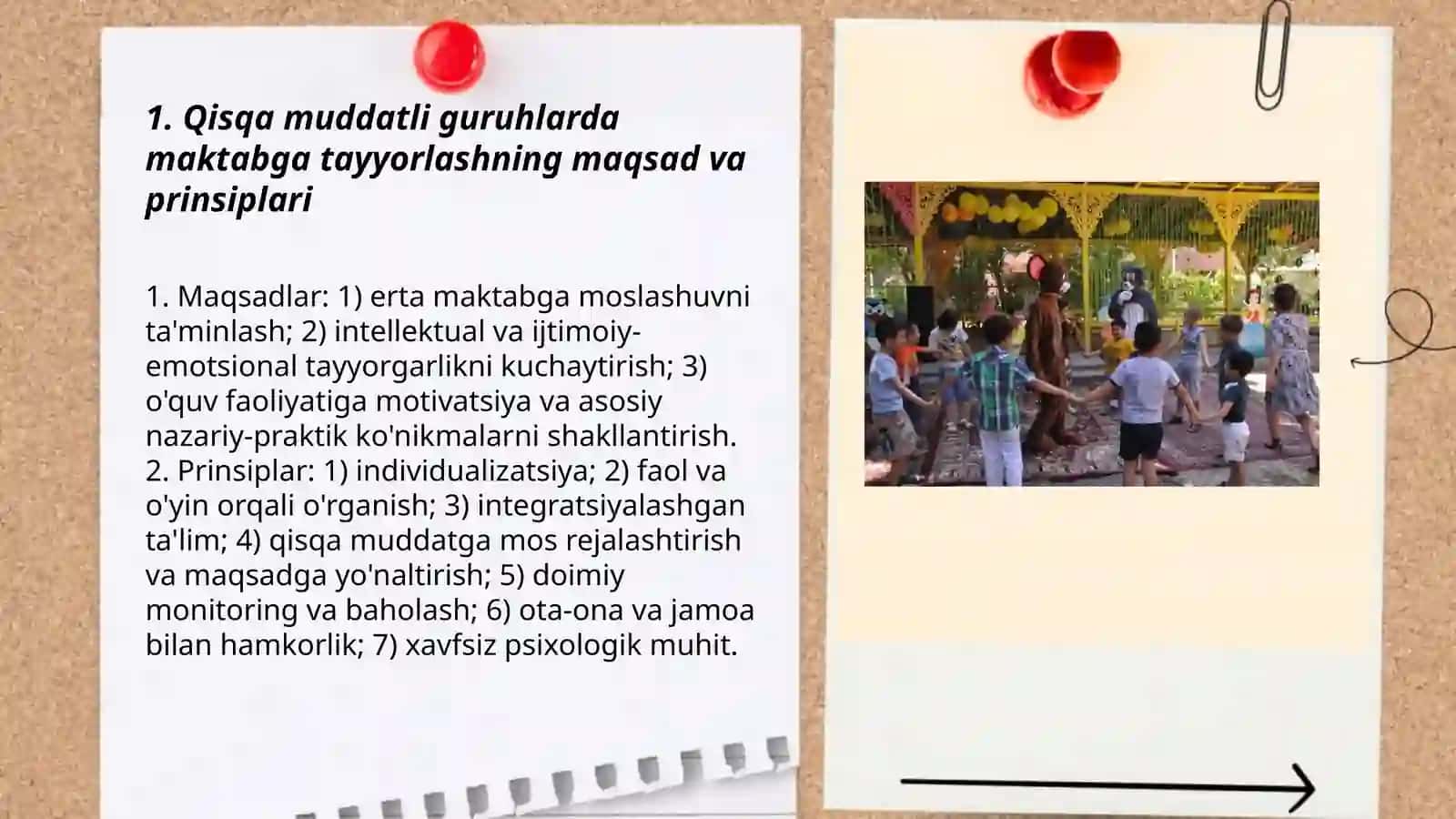 Qisqa muddatli guruhlarda bolalarni maktabga tayyorlashni rejalashtirish 3
