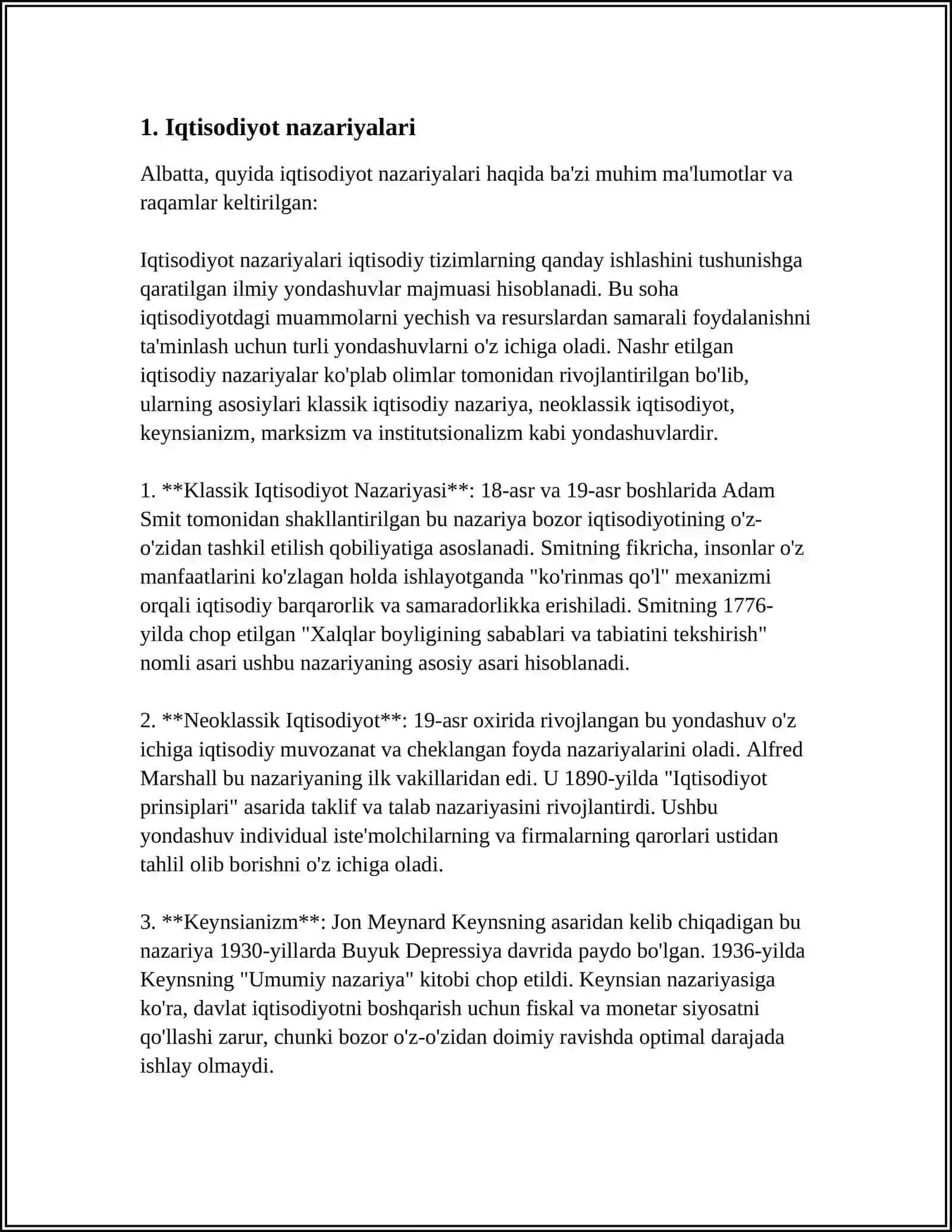 XORAZM MAMUN UNIVERSITETI IQTISODIYOT YÓNALISHI 3