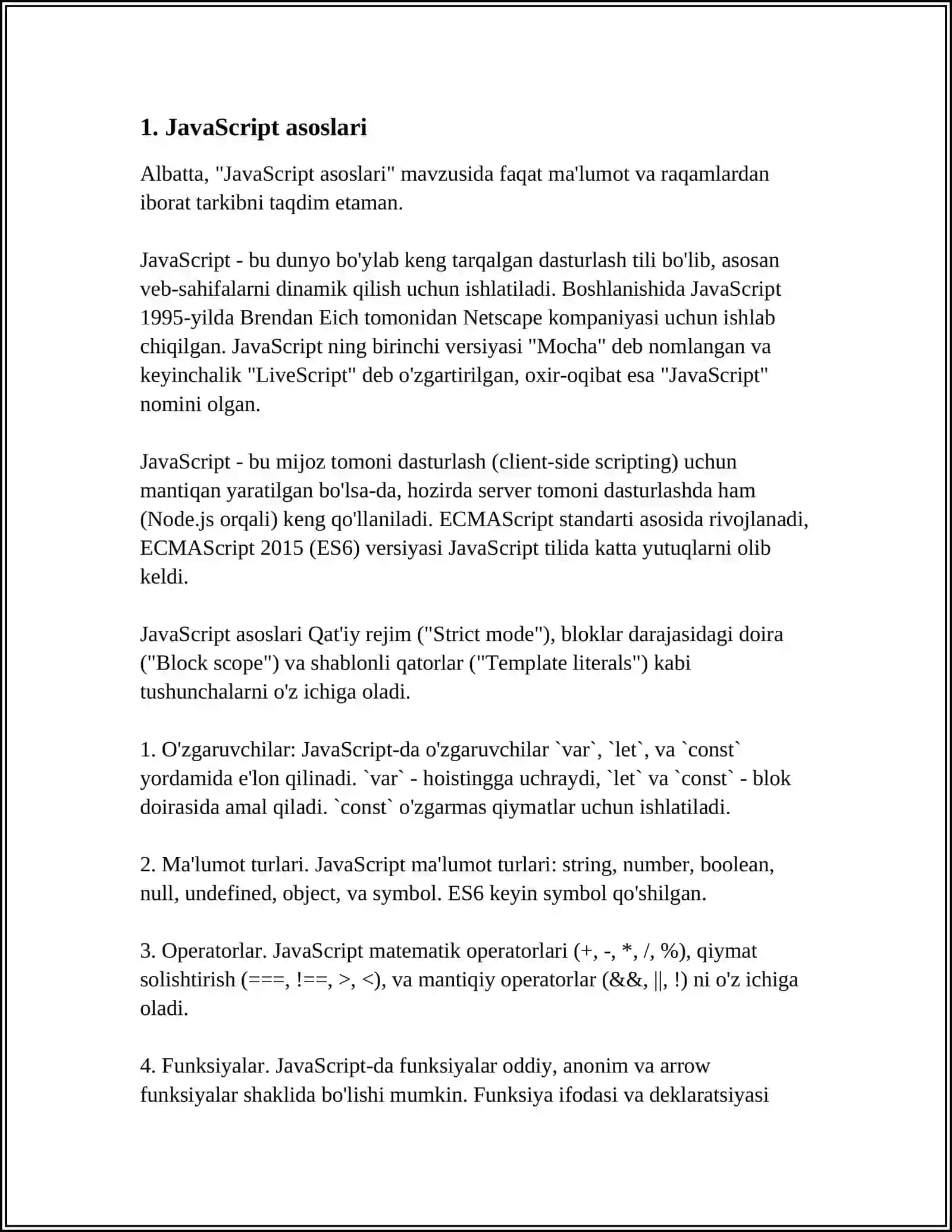 JavaScript asoslari 3