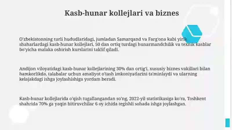 Kasb-hunar kollejlari va biznes 3