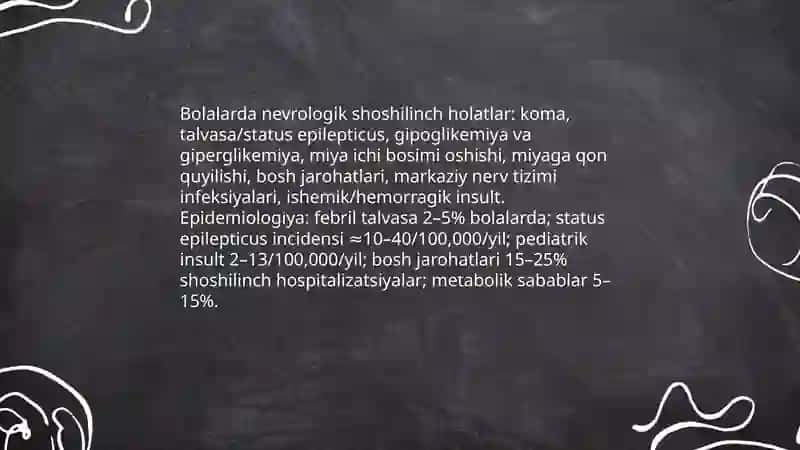 Bolalarda uchrovchi nevrologik shoshilinch xolatlar 3
