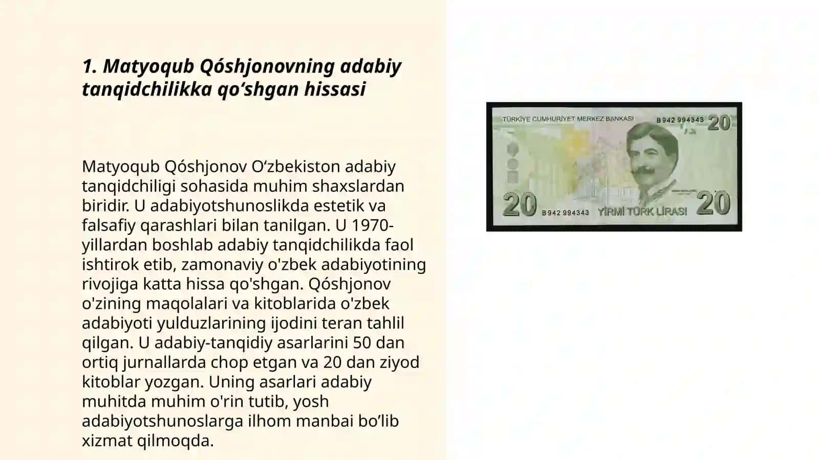 60-90-yillar oʻzbek adabiy tanqidchiligi.Matyoqub Qóshjonov va Salohiddin Mamajonovlarning tanqidchilik faoliyati 3