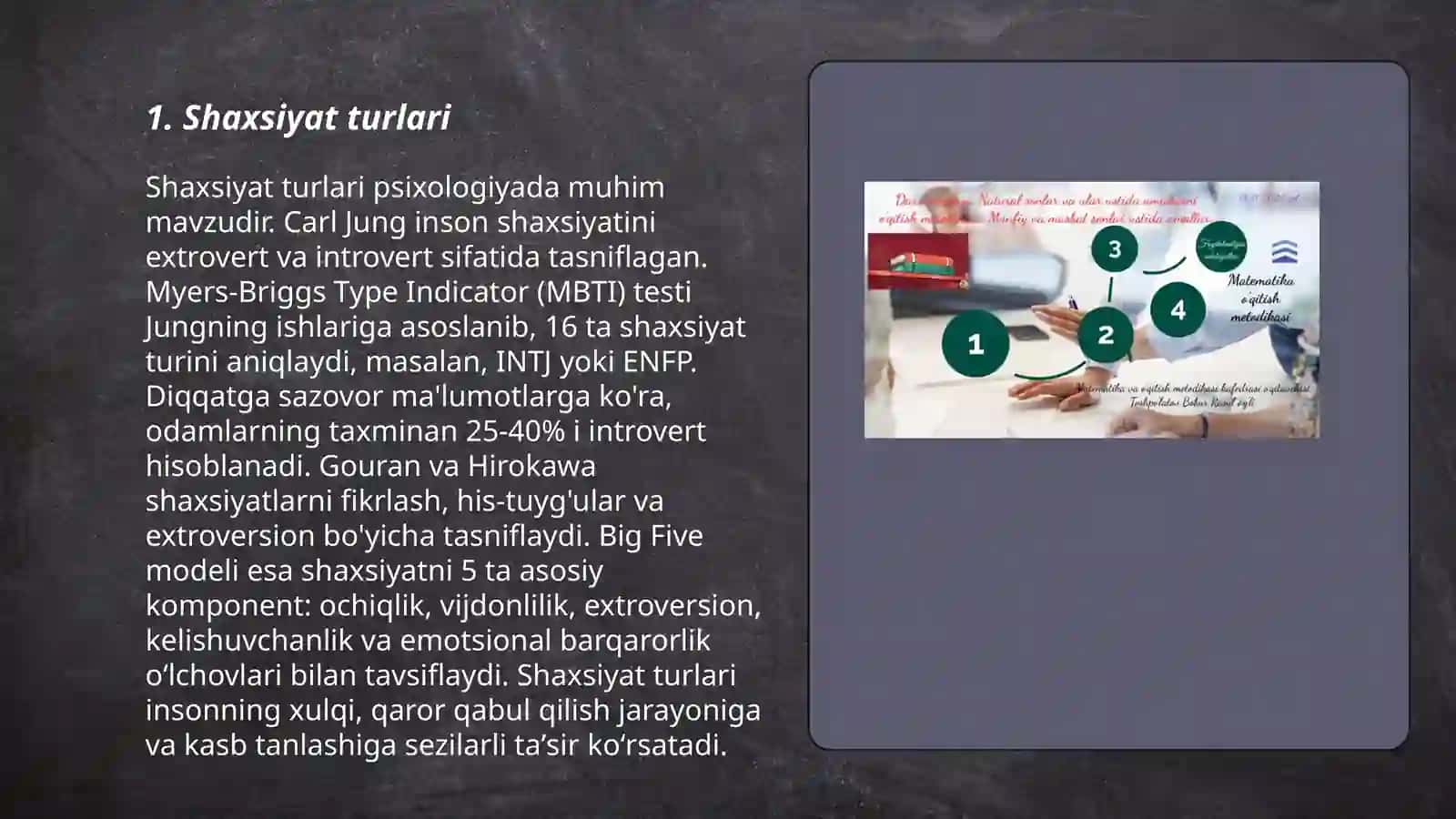 Harakter va Qobiliyat 3