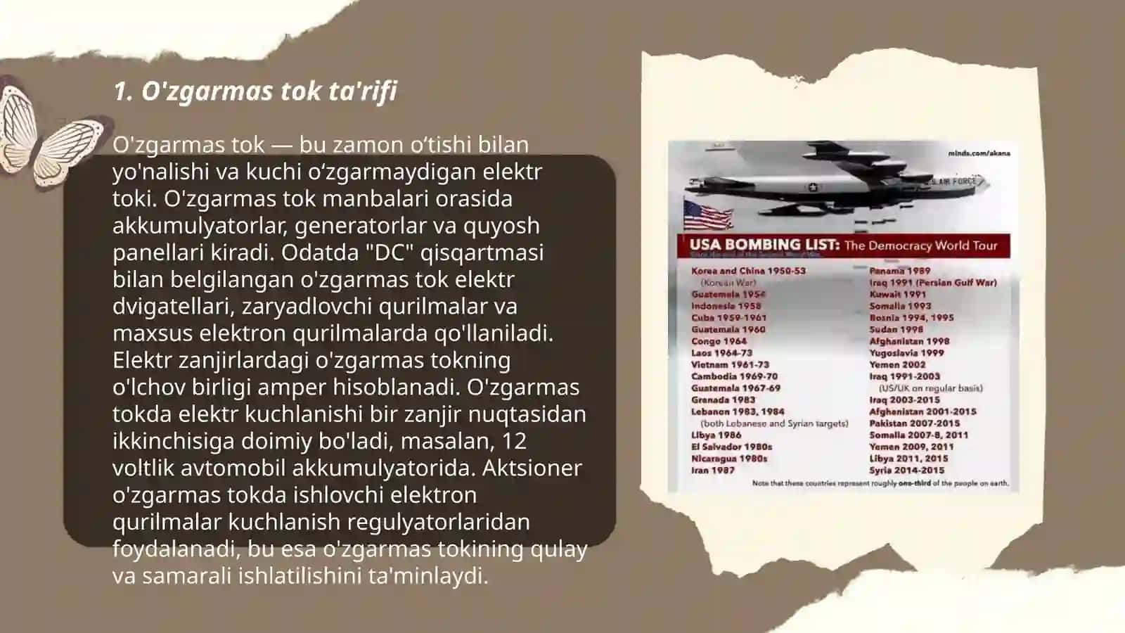 O'zgarmas tok ta'rifi 3