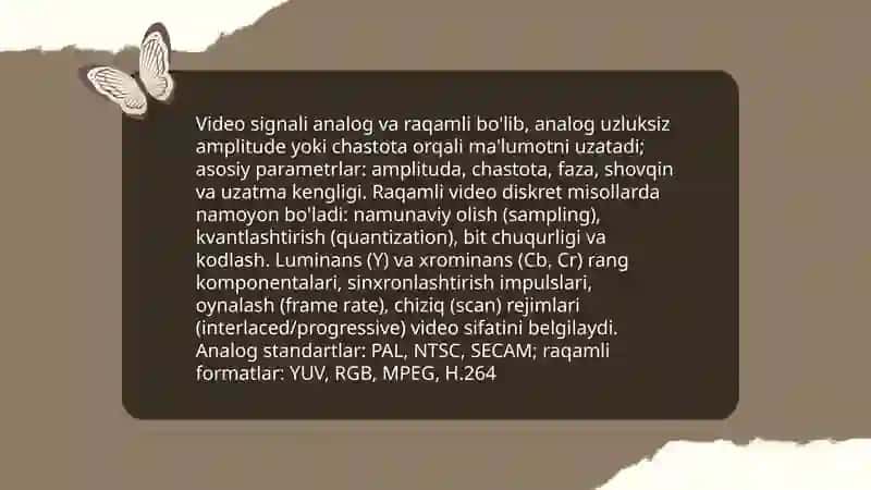 Video tasvirlar bilan ishlash asoslari 3