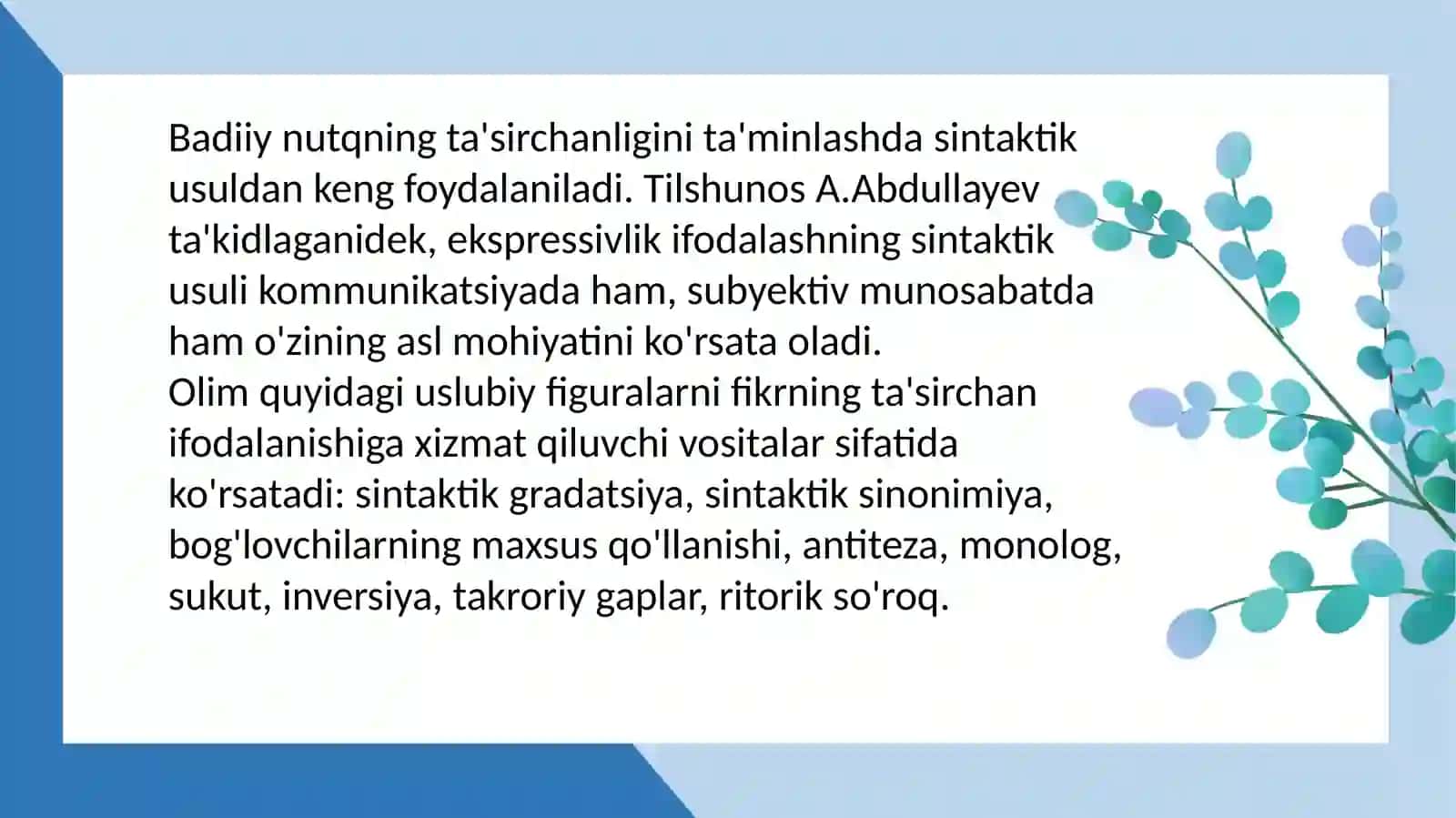 Badiiy matn:  hajm va mazmun belgisiga koʻra. 3