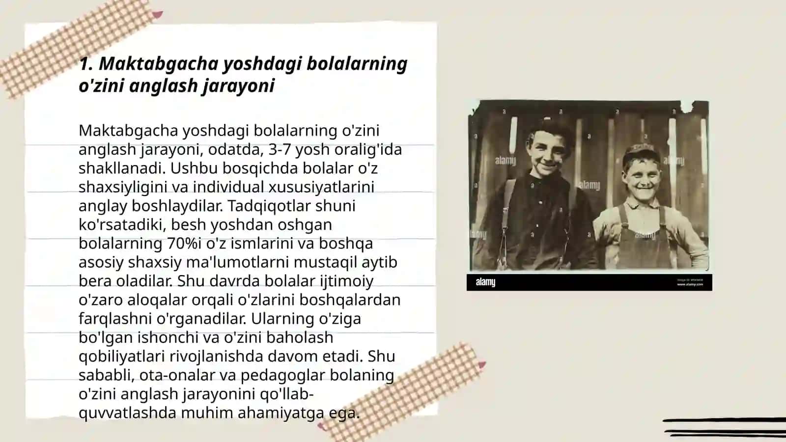 Maktabgacha yoshdagi bolalarni o'z-o'zini anglash 3