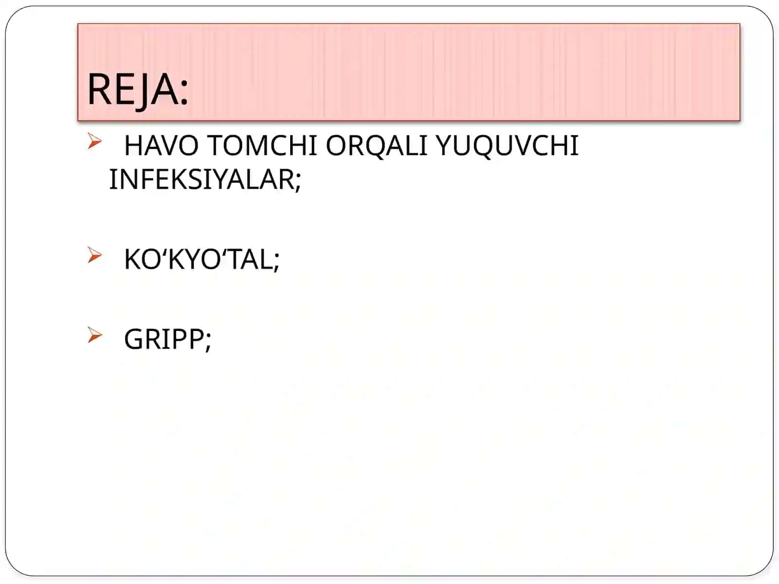 HAVO-TOMCHI YO’LI ORQALI YUQUVCHI INFEKSIYA (CORYNEBACTERIYA, MYCOBACTERIYA) 3