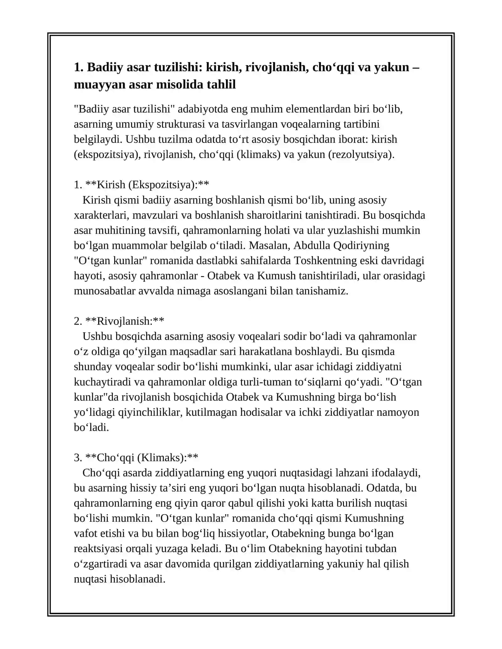 BADIIY ASAR TUZILISHI VA OBRAZLAR TASNIFI 3