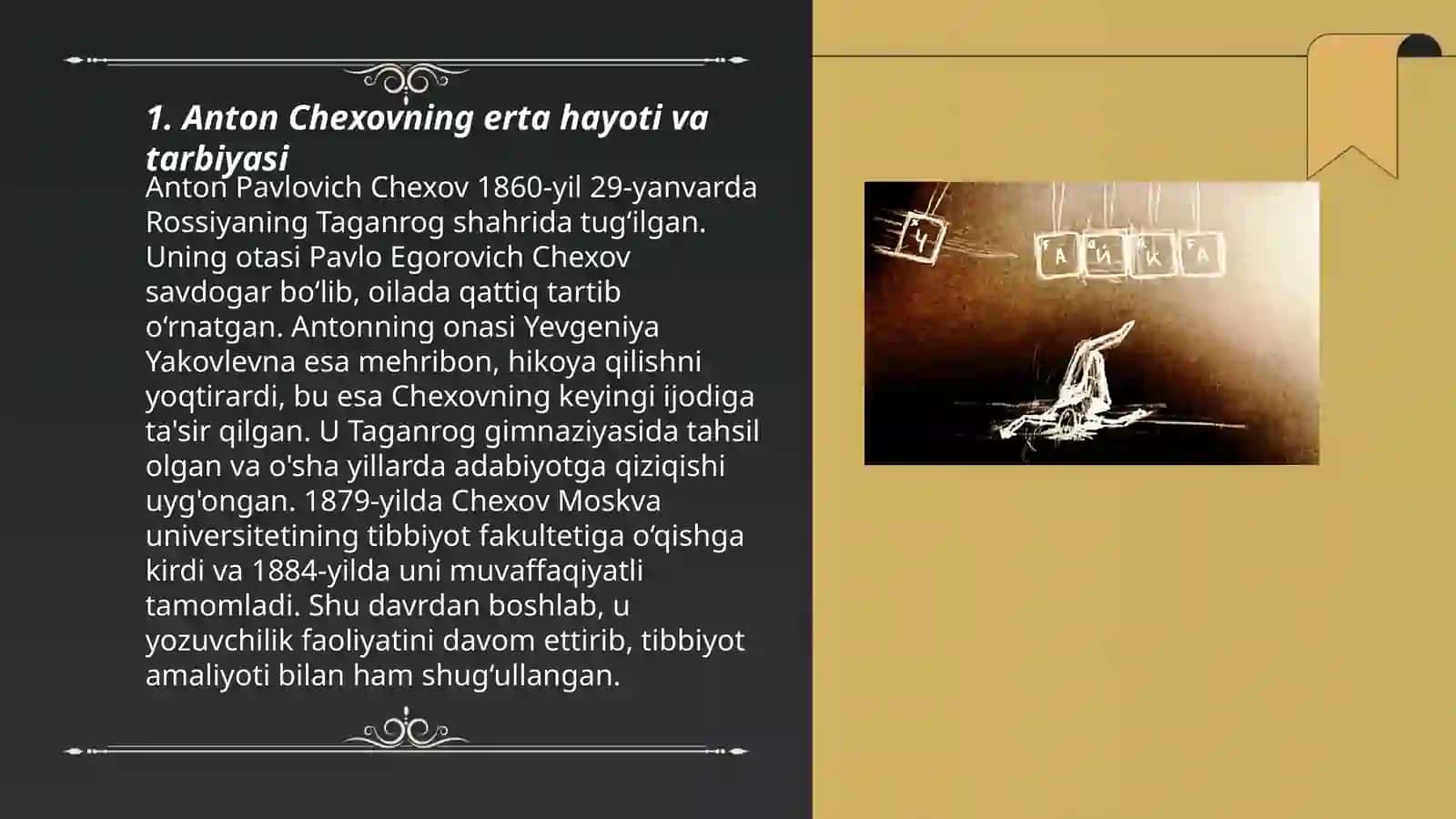 Chexovning hayoti va "Vanya amaki" pyesasi tahlili 3
