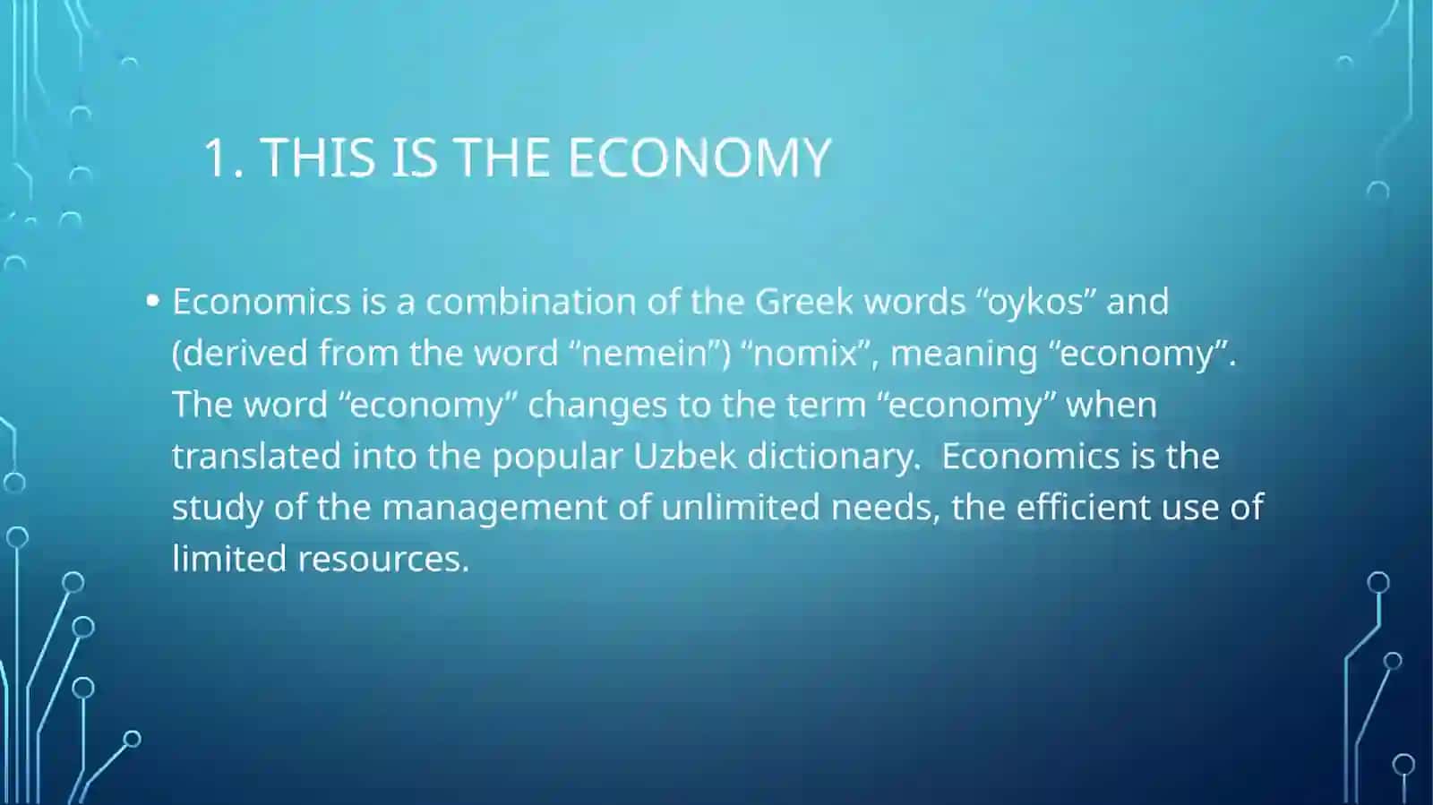 The Role of Economists in Society 3