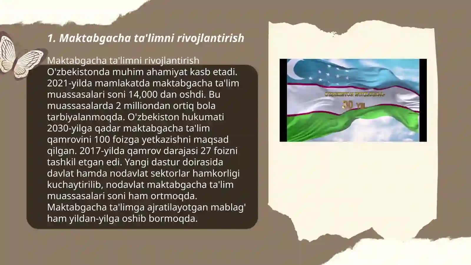 Maktabgacha ta'limni rivojlantirish 3
