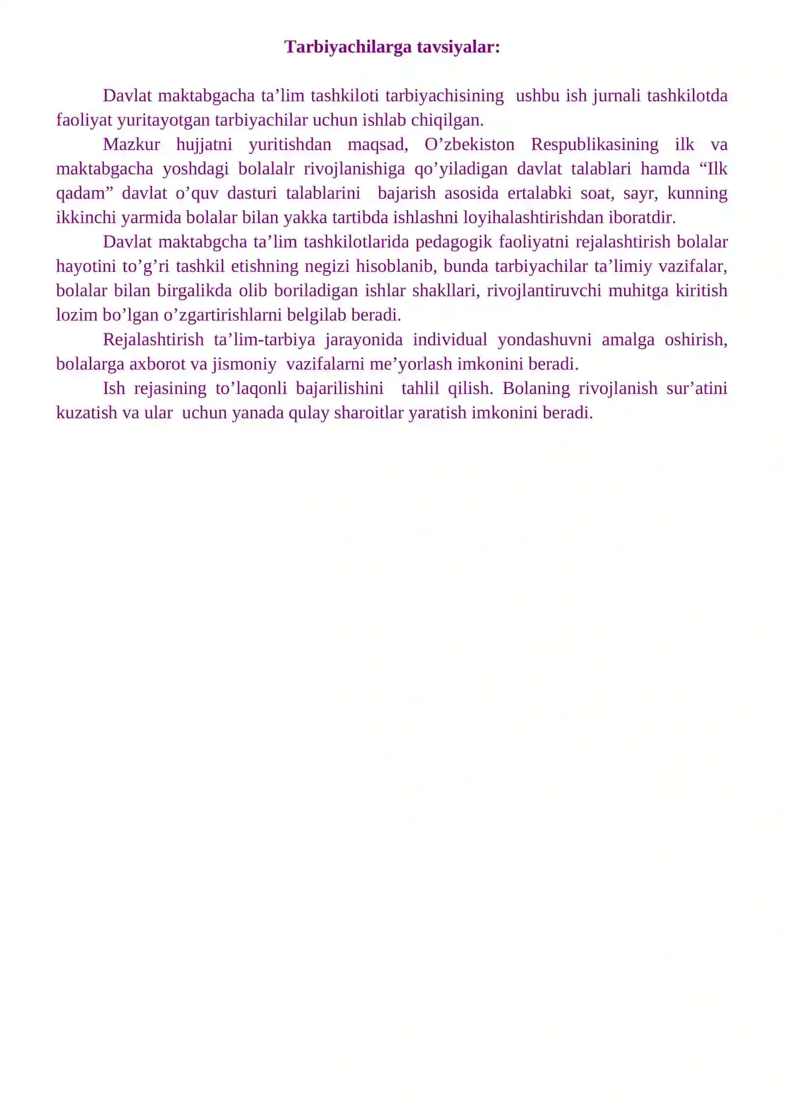QO‘SHKO‘PIR TUMAN MAKTABGACHA TA’LIM BO‘LIMI TASARRUFIDAGI 7- SONLI MAKTABGACHA 3