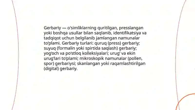 Gerbariy tayyorlash va tayyorlash usullari haqida ma'lumot 3