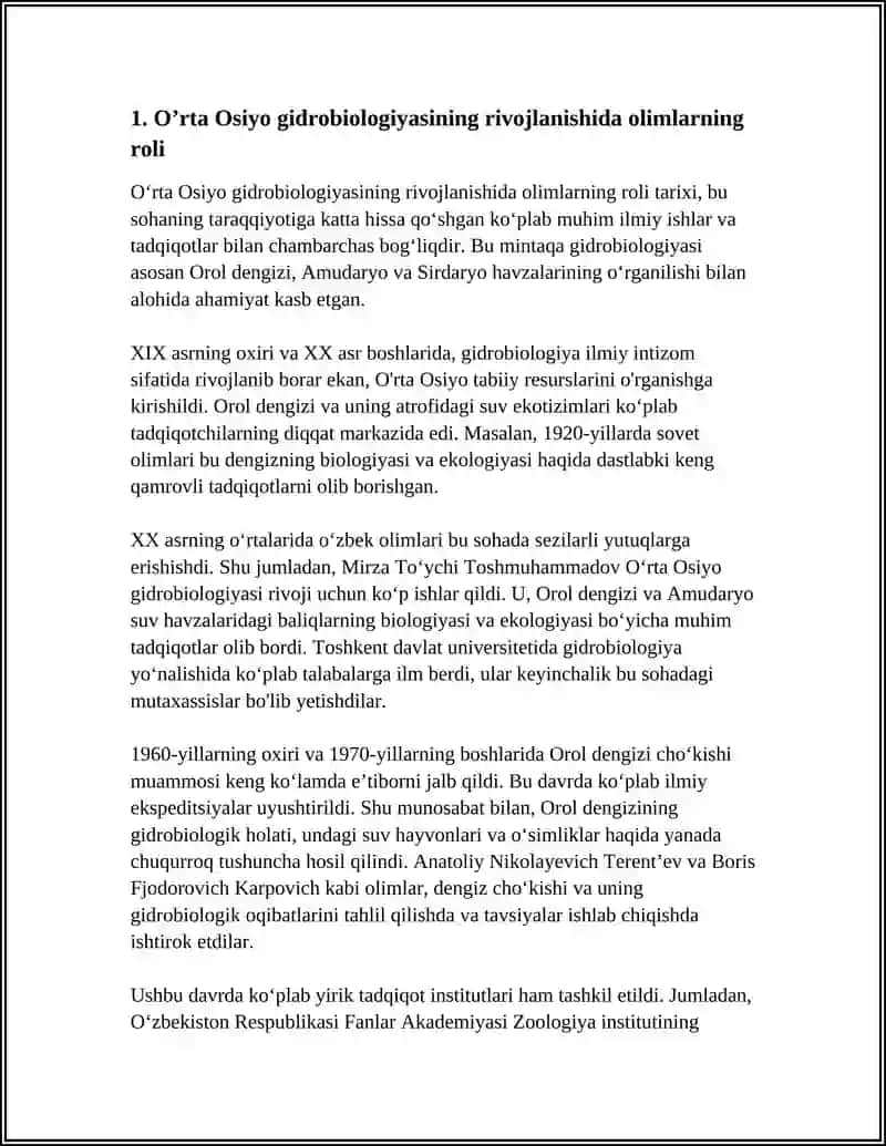 Gidrobiologiya Fanining Rivojlanishi 3