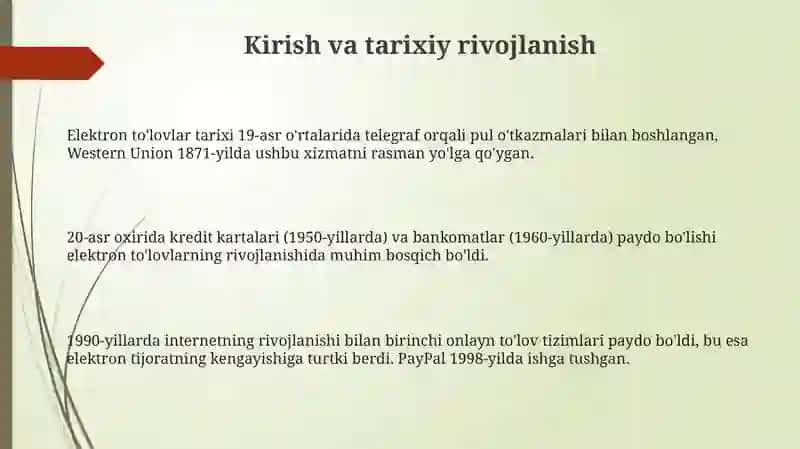 Elektron to'lovlar va naqd pul ulushi 3