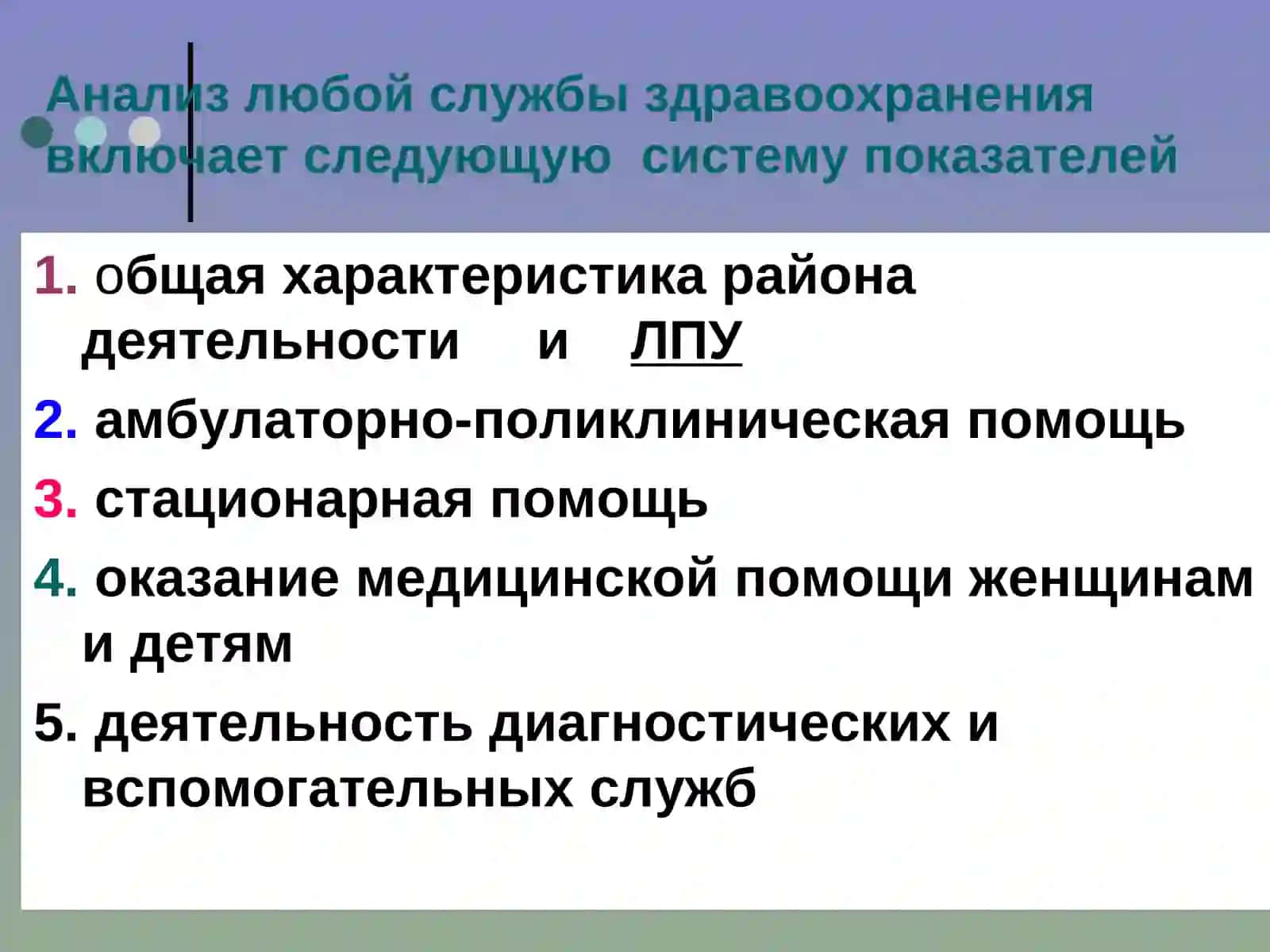 Организация медицинского обслуживания населения 3