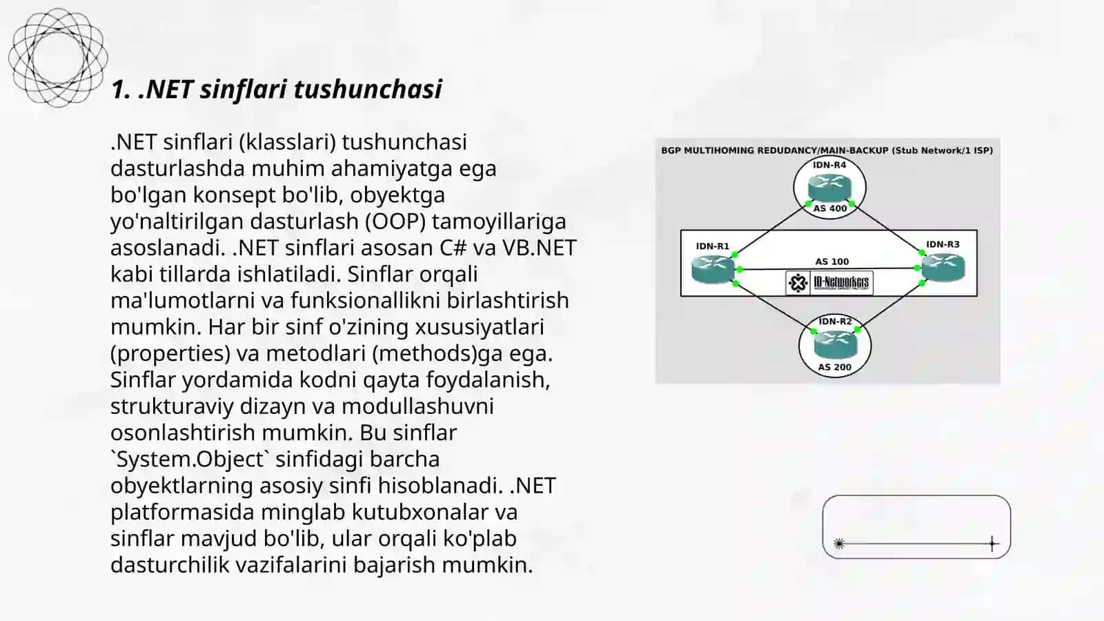 Qoʻshimcha.NET sinflari va tuzilmalari 3