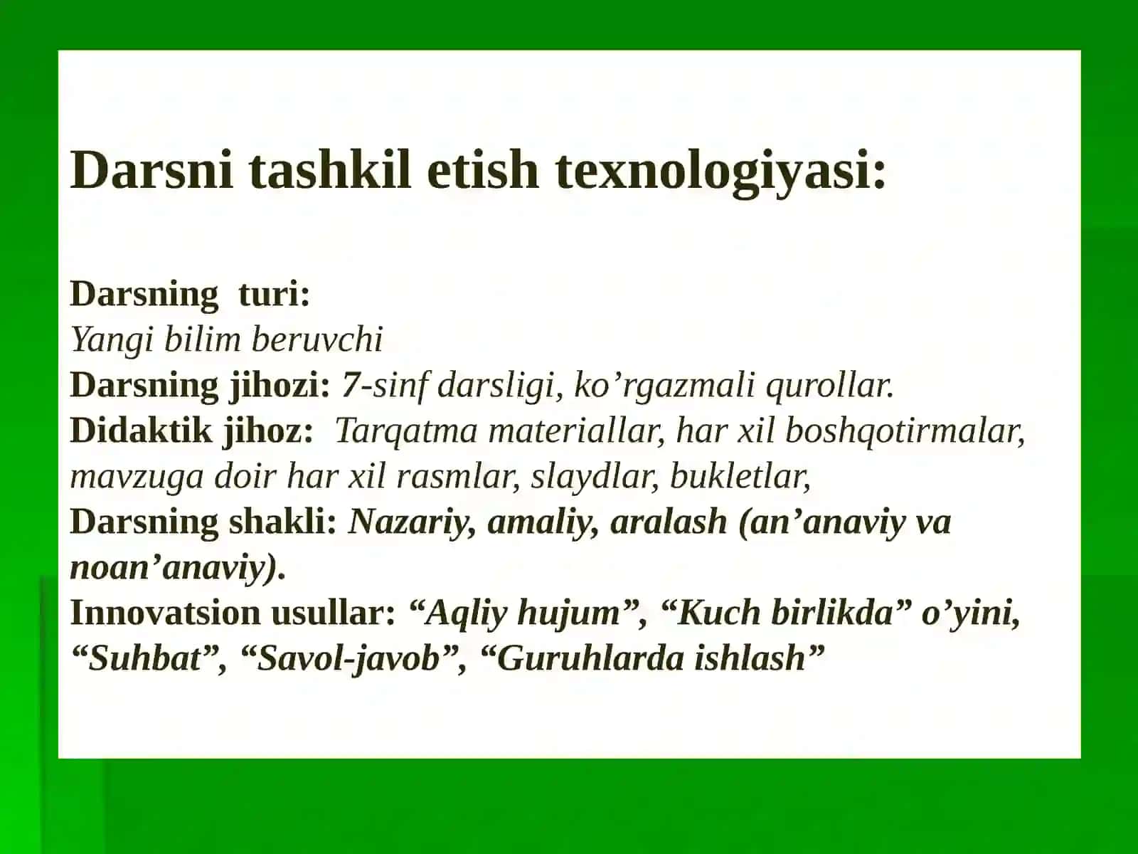 7-sinf Adabiyot fanidan Xayriddin Saloh hayoti va ijodi dars ishlanmasi 3