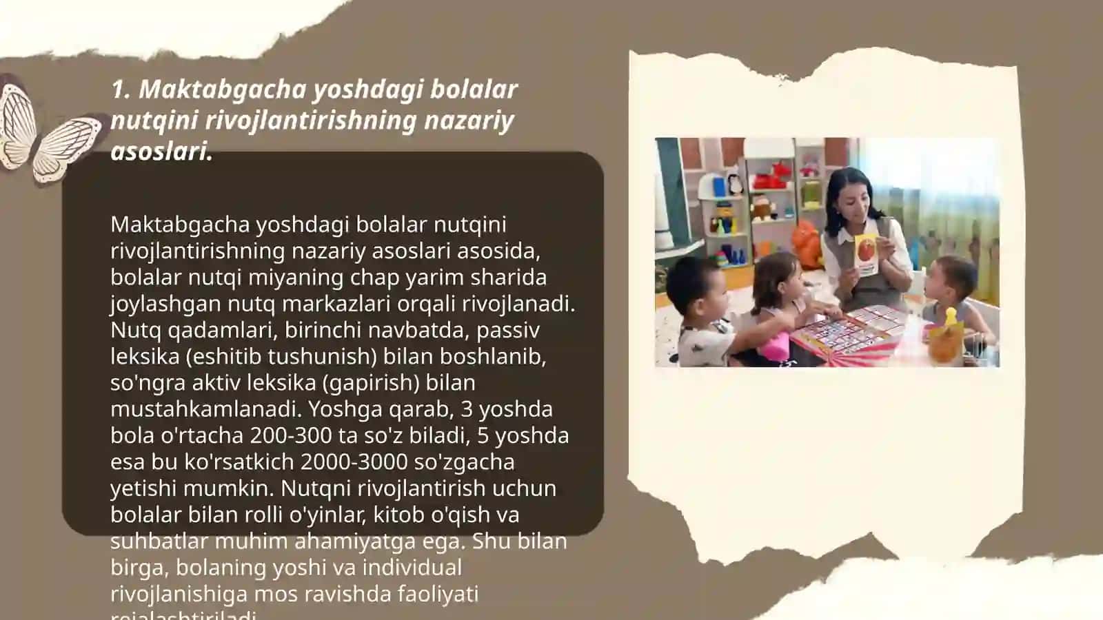 Maktabgacha katta yoshdagi bolalar nutqini rivojlantirishga oid nazariy, tashkiliy, pedagogik va metodik ishlar 3