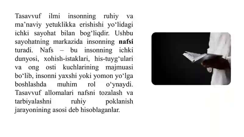 Nafs haqida tasaffuf allomalarining qarashlari 3