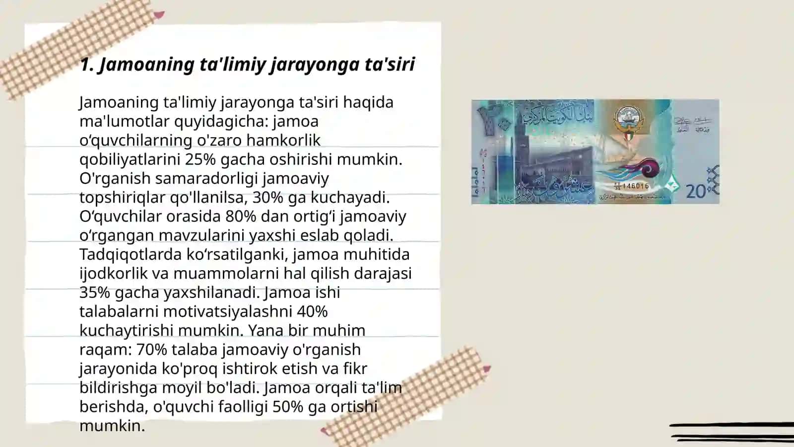 jamoaning ta'limiy jarayonga ta'siri 3