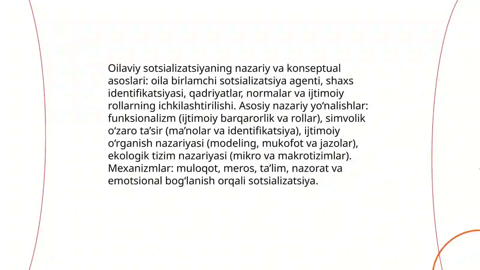 Oilaviy sotsializatsiya: bosqichlari, instutlari, ta'sir imkoniyatlari 3