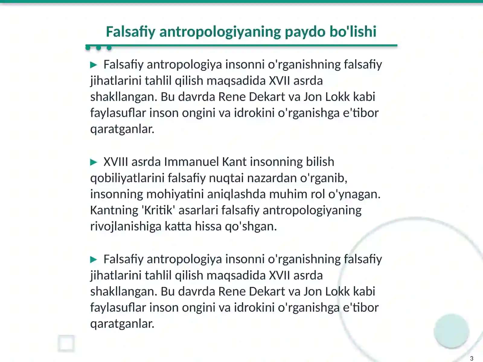 Inson falsafasi Falsafaviy antropologiya 3