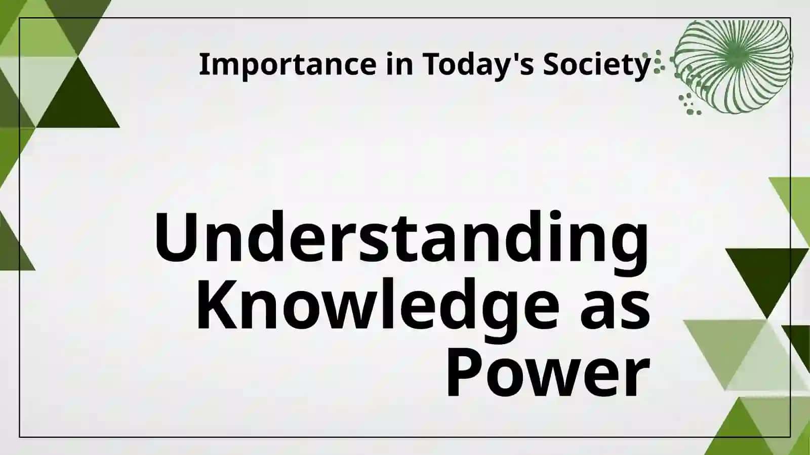 Knowledge is Power 3
