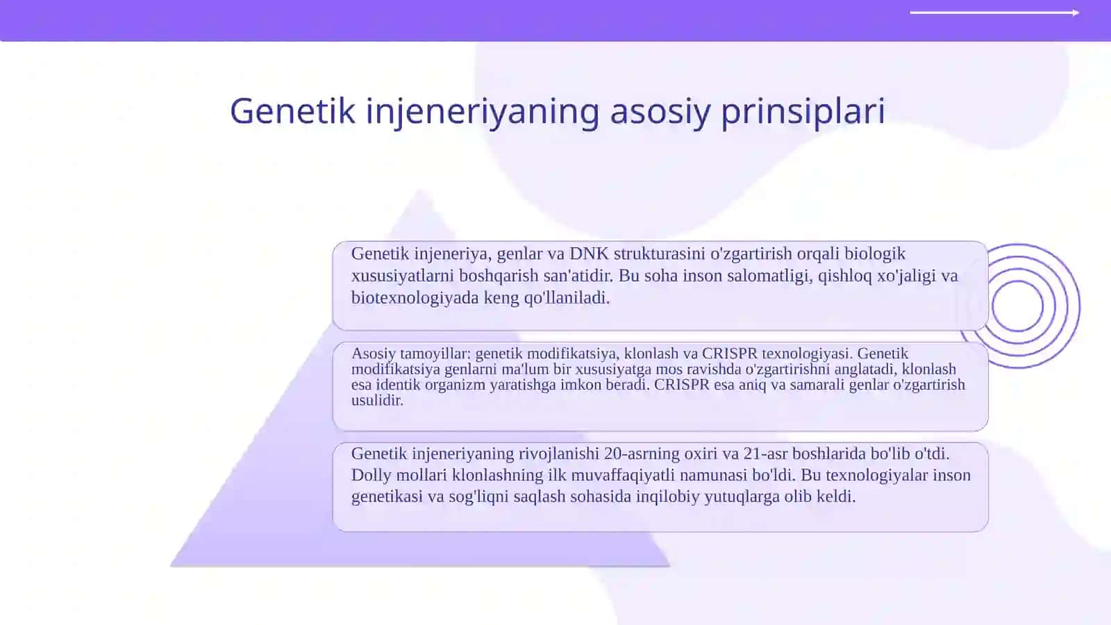 Genetik injeneriya yutuqlari va ularning evolutsion mohiyati 3