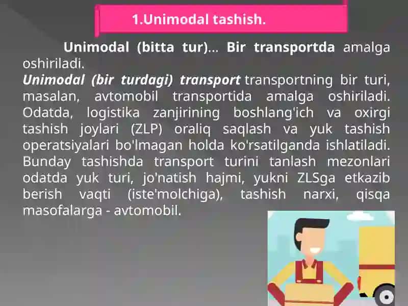 YUKLARNI TASHISH TURLARI 3