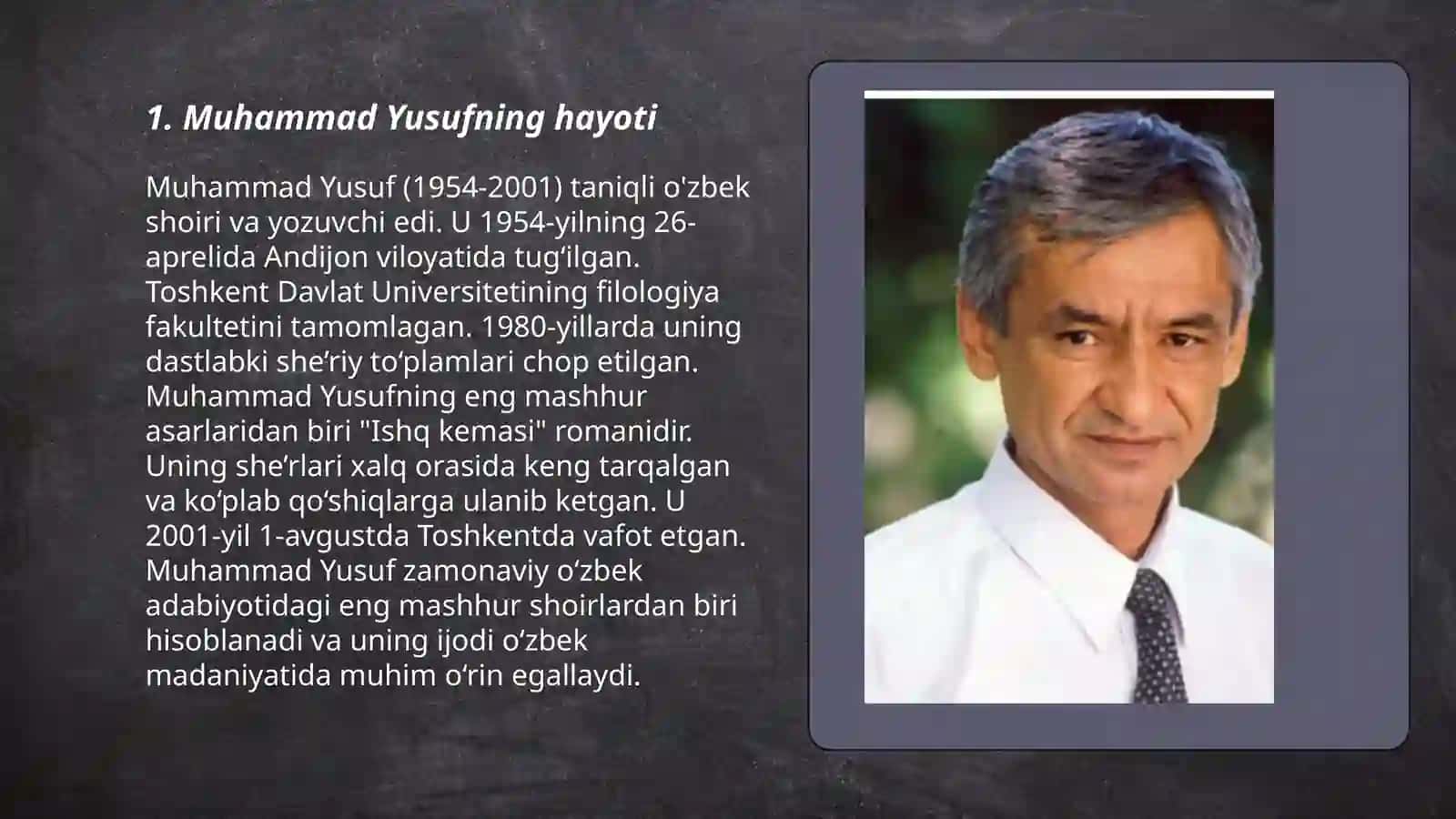 Muhammad Yusuf va uning ijodiy faoliyati 3