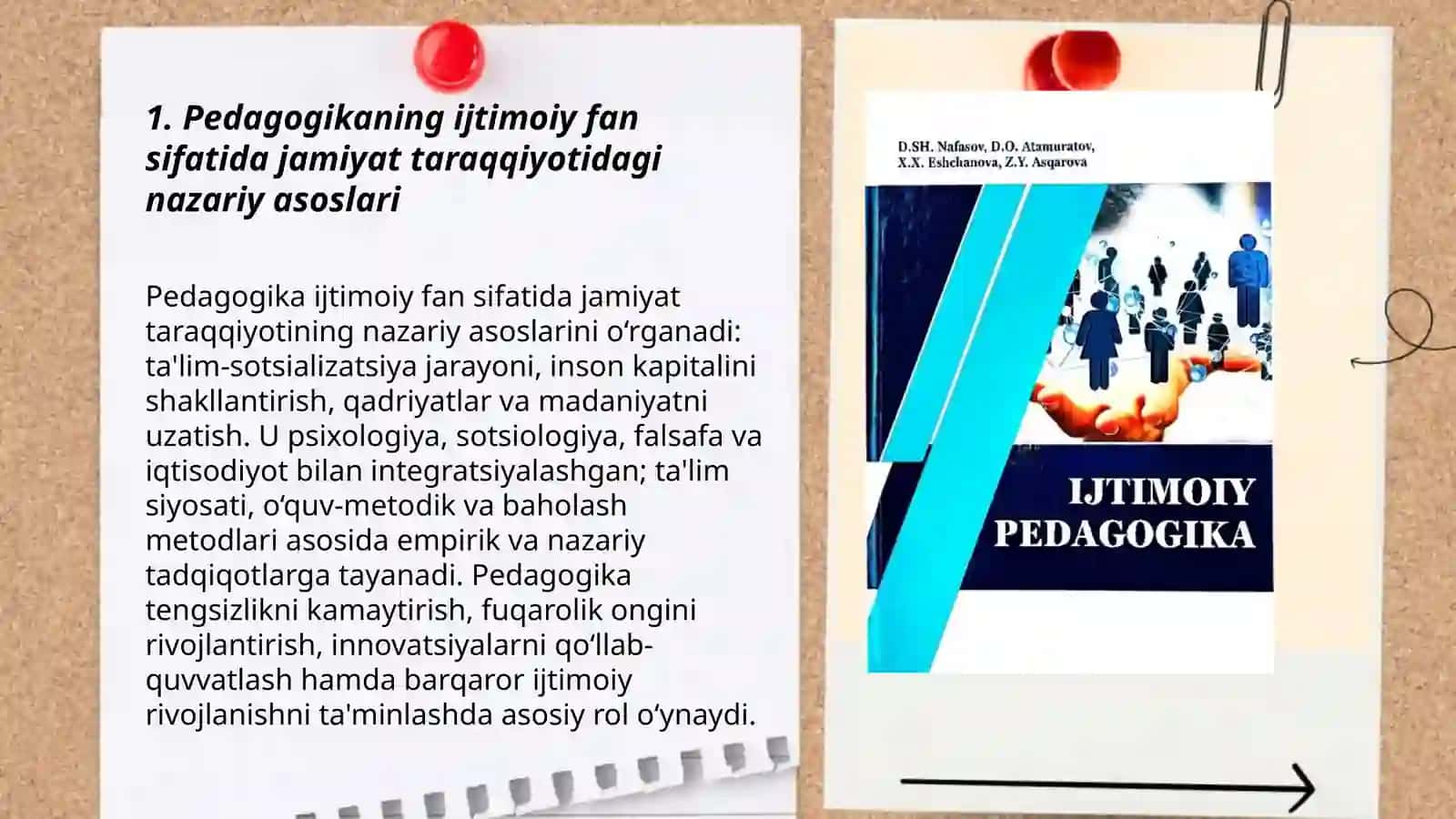 Pedagogikaning ijtimoiy fan sifatida jamiyat taraqqiyotidagi oʻrni 3