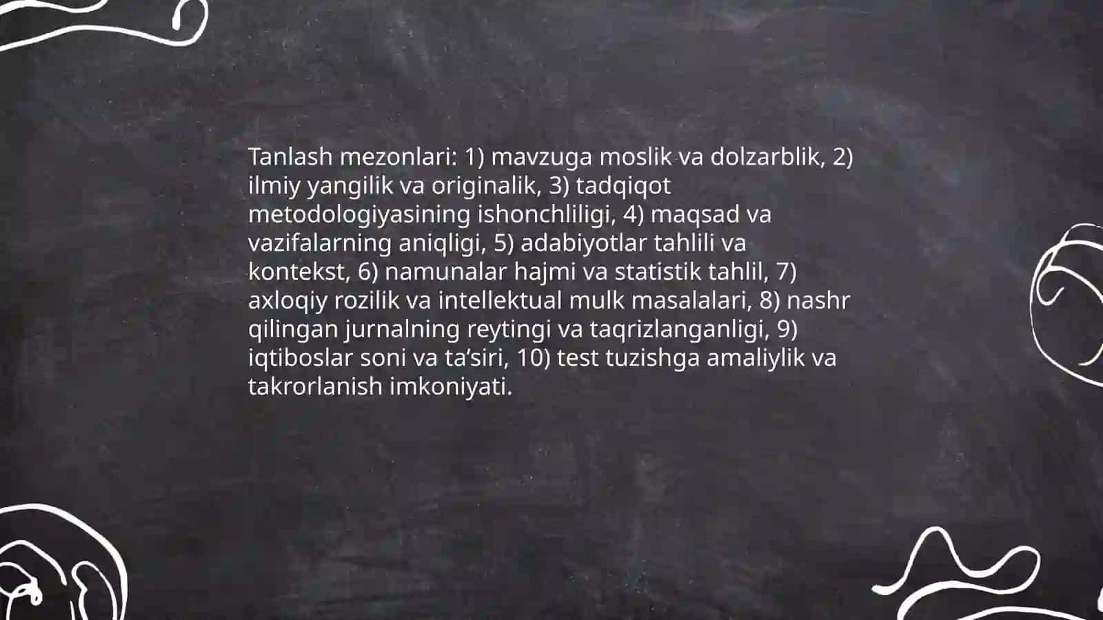 Testlar tuzish metodologiyasi 3