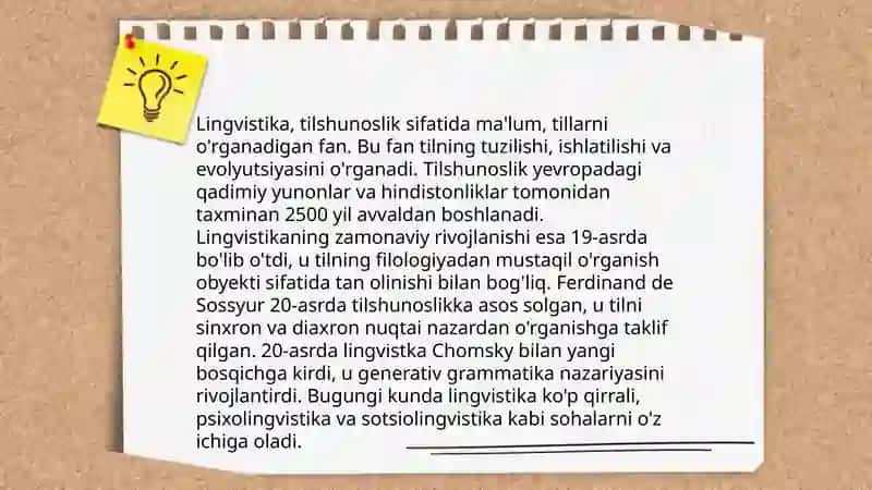 Lingvistik mashq va ularning turlari 3