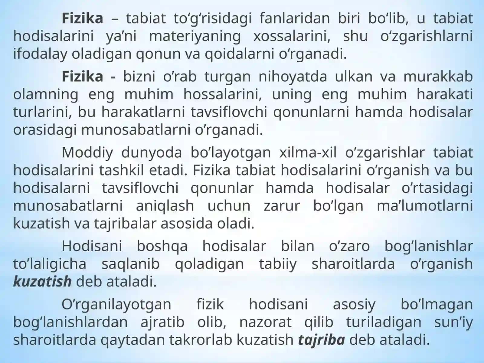 Kirish. Fanni o‘qitishning maqsad va vazifalari. Kinematika asoslari 3